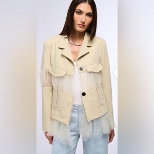 NEW - MESHED UP DECONSTRUCTED BLAZER Size Medium